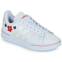 Shoes Women Low top trainers Adidas Sportswear GRAND COURT ALPHA White / Flowers