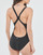 Clothing Women Swimsuits adidas Performance 3 BARS SUIT Black