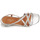 Shoes Women Sandals Jonak 88-TBC-CUIR-METALLISE-ARGENT Silver