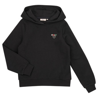 Clothing Girl sweaters Only KOGNOOMI L/S LOGO HOOD SWT NOOS Black