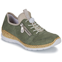 Shoes Women Low top trainers Rieker N42G0-52 Green / White