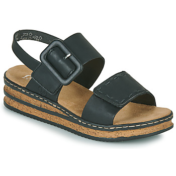 Shoes Women Sandals Rieker 62950-00 Black