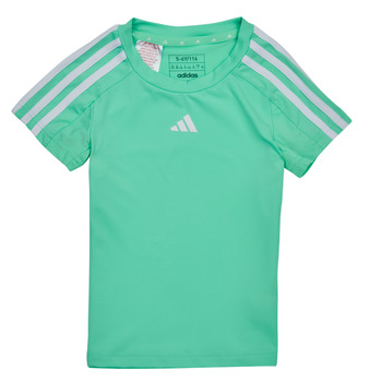 Clothing Girl short-sleeved t-shirts adidas Performance TR-ES 3S T Green / Easy