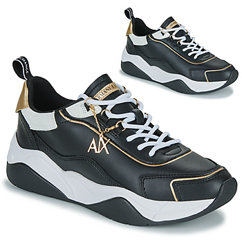 Shoes Women Low top trainers Armani Exchange XV580-XDX104 Black / White / Gold