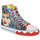 Shoes Women High top trainers Irregular Choice PRIDE OF THEYMISCARA Red / Blue / Yellow