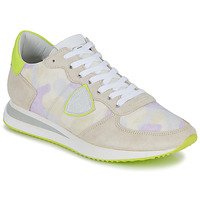 Shoes Women Low top trainers Philippe Model TRPX LOW WOMAN Multicolour / Yellow / Fluorescent