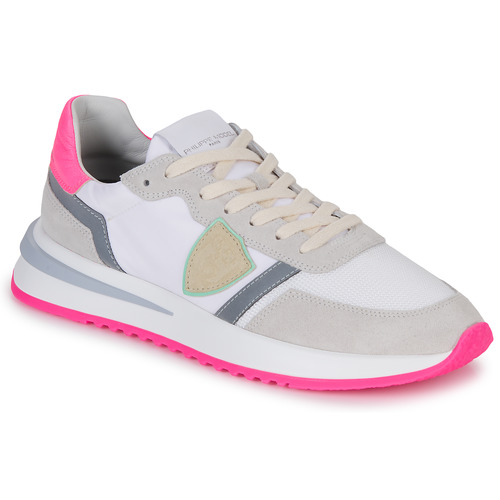 Shoes Women Low top trainers Philippe Model TROPEZ 2.1 White / Pink