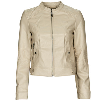 Clothing Women Leather jackets / Imitation leather Vero Moda VMLOVE LAVINE SHORT COATED JACKET Beige