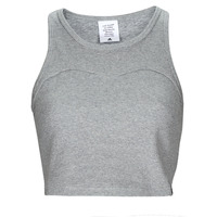 Clothing Women Tops / Sleeveless T-shirts Adidas Sportswear LNG RIB TANK Grey / Medium