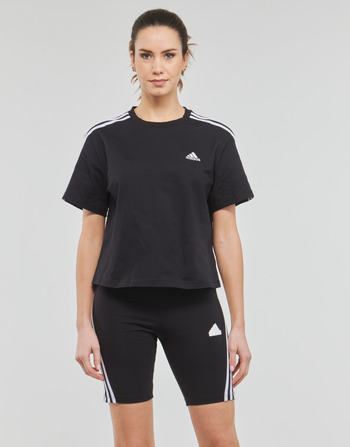 adidas Performance W 3S CRO T - Spartoo short-sleeved delivery Clothing - White ! Europe | Women t-shirts € Fast 22,40
