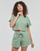 Clothing Women short-sleeved t-shirts Adidas Sportswear LNG LFT TEE Green