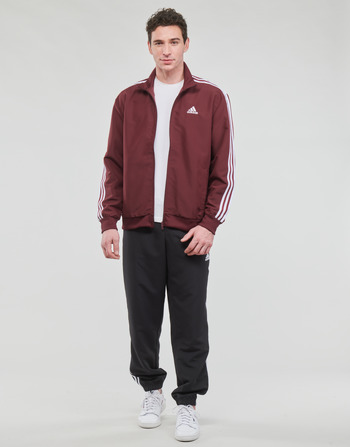 Clothing Men Tracksuits Adidas Sportswear 3S WV TT TS Red / Shaded / Black