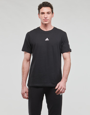 adidas Originals TREFOIL T-SHIRT Black - Fast delivery | Spartoo Europe ! -  Clothing short-sleeved t-shirts Men 24,80 €