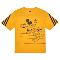 Clothing Boy short-sleeved t-shirts Adidas Sportswear LK DY MM T Gold / Dazzling