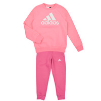 Clothing Girl Tracksuits Adidas Sportswear LK BOS JOG FL Pink / Bonheur