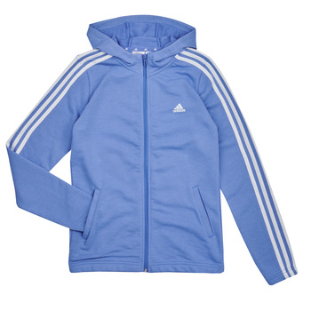 Clothing Girl sweaters Adidas Sportswear ESS 3S FZ HD Blue