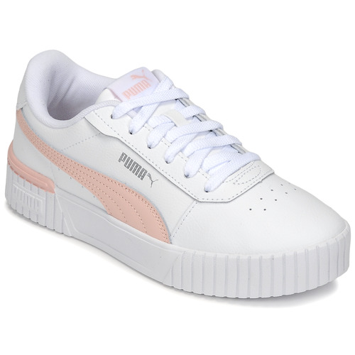 Puma JR CARINA 20 White / Pink - Fast delivery | Spartoo Europe ! - Shoes  Low top trainers Child 48,80 €