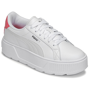 Shoes Girl Low top trainers Puma JR KARMEN L White / Pink