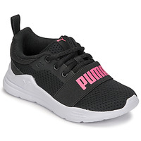 Shoes Boy Low top trainers Puma PS PUMA WIRED RUN V Black / Pink