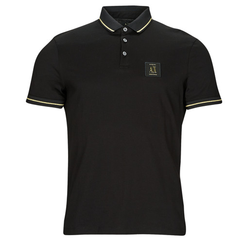Clothing Men short-sleeved polo shirts Armani Exchange 8NZFPQ Black / Gold