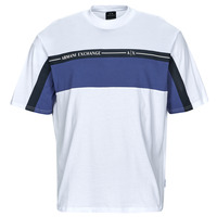 Clothing Men short-sleeved t-shirts Armani Exchange 3RZMFD White / Blue / Black