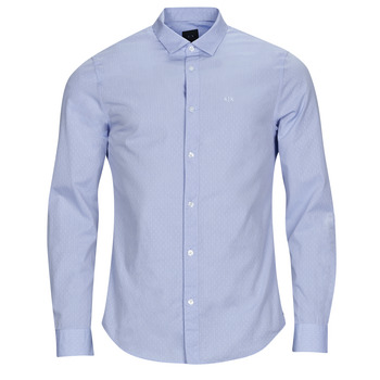 Clothing Men long-sleeved shirts Armani Exchange 3RZC36 Blue / Sky