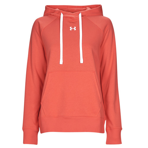 Clothing Women sweaters Under Armour Rival Fleece HB Hoodie Red / White