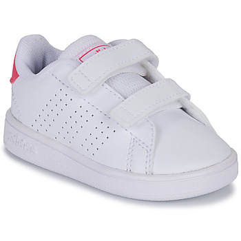 Shoes Girl Low top trainers Adidas Sportswear ADVANTAGE CF I White / Pink