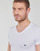 Clothing Men short-sleeved t-shirts Emporio Armani V NECK T-SHIRT SLIM FIT PACK X2 White / Marine