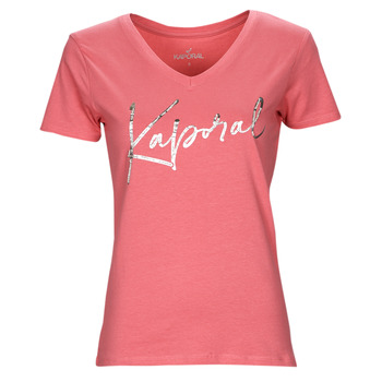 Clothing Women short-sleeved t-shirts Kaporal JAYON ESSENTIEL Pink