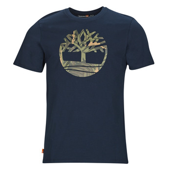 Clothing Men short-sleeved t-shirts Timberland SS Tree Logo Seasonal Camo Tee Marine