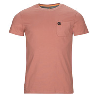 Clothing Men short-sleeved t-shirts Timberland SS Dunstan River Pocket Tee Slim Pink