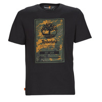 Clothing Men short-sleeved t-shirts Timberland SS Printed Logo Tee (Authentic) Black