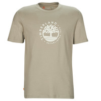 Clothing Men short-sleeved t-shirts Timberland SS Refibra Logo Graphic Tee Regular Grey