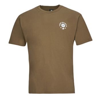 Clothing Men short-sleeved t-shirts New Balance MT33582-DHE Brown