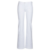 Clothing Women Flare / wide jeans Le Temps des Cerises SORMIOU White