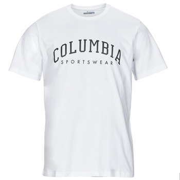Clothing Men short-sleeved t-shirts Columbia Rockaway River Graphic SS Tee White