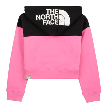 The North Face Girls Drew Peak Crop P/O Hoodie Pink / Black
