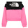 Clothing Girl sweaters The North Face Girls Drew Peak Crop P/O Hoodie Pink / Black