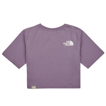 The North Face Girls S/S Crop Simple Dome Tee Violet