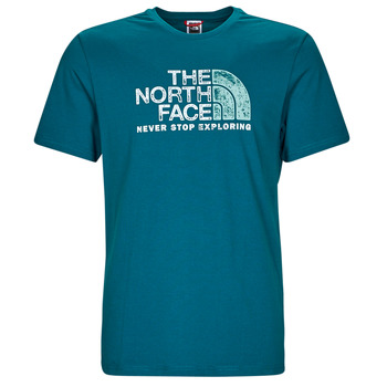 Clothing Men short-sleeved t-shirts The North Face S/S Rust 2 Tee Blue / Coral / Reef / Waters