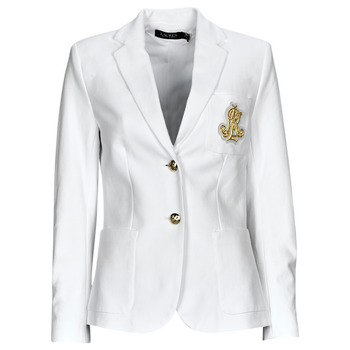 Clothing Women Jackets / Blazers Lauren Ralph Lauren ANFISA-LINED-JACKET White