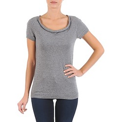 material Women short-sleeved t-shirts La City PULL COL BEB Grey