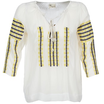 material Women Blouses Stella Forest ATU025 White / Grey / Yellow