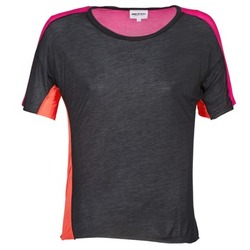 material Women short-sleeved t-shirts American Retro CAROLE Black / Pink