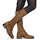 Shoes Women Boots JB Martin BAMBA Canvas / Suede / Tabacco