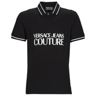 Clothing Men short-sleeved polo shirts Versace Jeans Couture GAGT03-899 Black / White