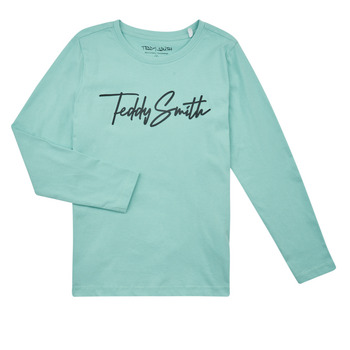 Clothing Boy Long sleeved shirts Teddy Smith T-EVAN ML JR Blue / Clear