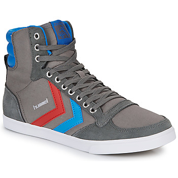 Shoes High top trainers hummel SLIMMER STADIL HIGH Grey / Blue / Red