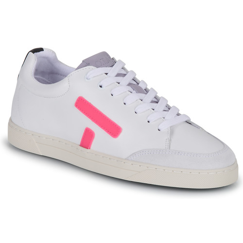 Shoes Women Low top trainers OTA KELWOOD White / Pink / Fluorescent